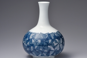 和紙染めの花瓶